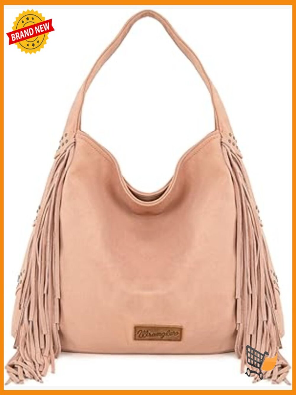 Western Fringe Suede Hobo Bag - Tassel Hippie Shoulder Purse